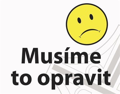 musíme to opravit